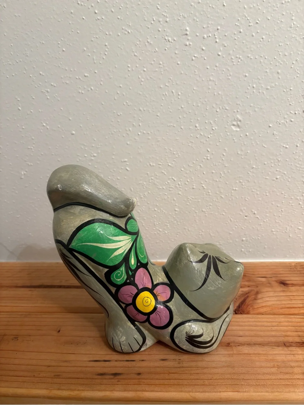 Vintage Set of Hand-Painted Talavera Style Cats, Orange, Gray, Blue & Multicolor